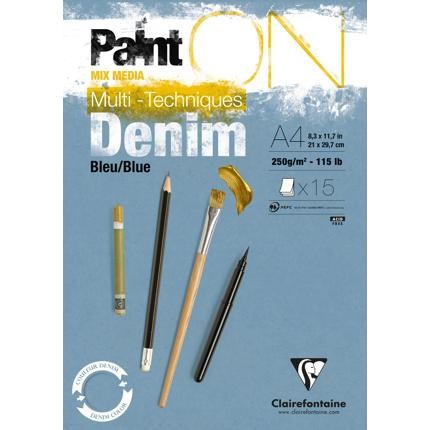 PaintOn Pad 250gsm Denim Blue (15sh)