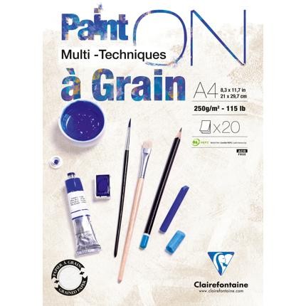 PaintOn Pad 250gsm à Grain (20sh)