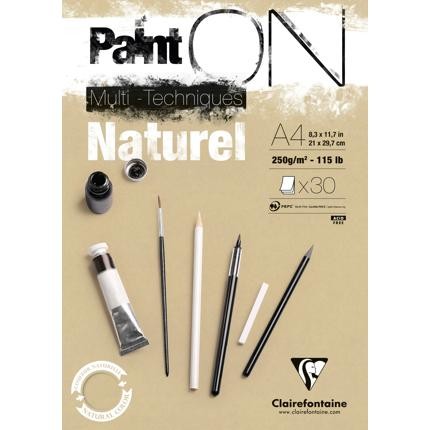 PaintOn Pad 250gsm Natural (30sh)