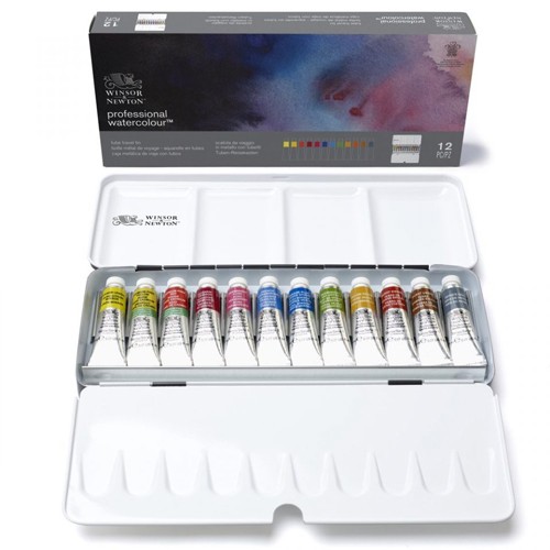 Winsor & Newton Professional Watercolour 12 x 5ml Tubes Lightwei