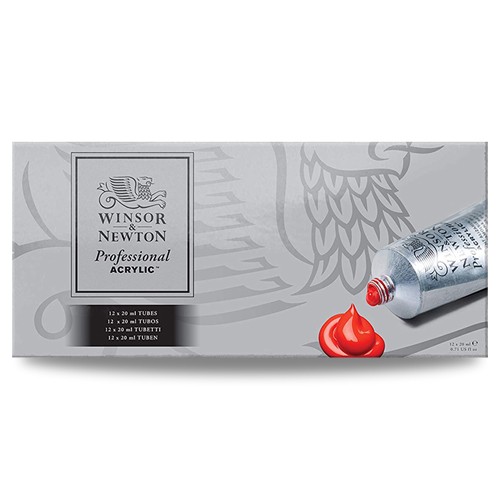 Winsor & Newton Professional Acrylic 12 x 20ml Tube Set