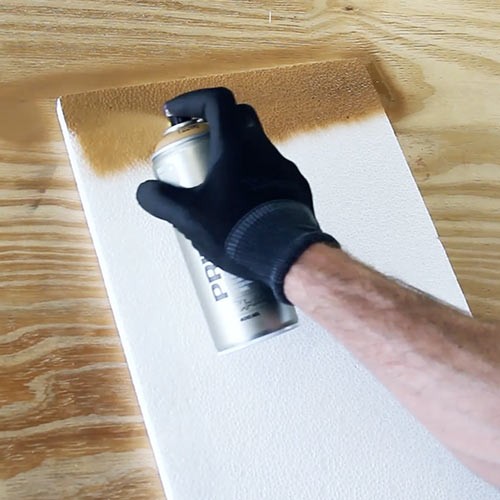 Applying primer to polystyrene