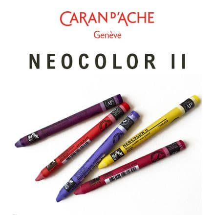 Caran dAche Neocolor II Wax Crayons: Phtalocyanine Green