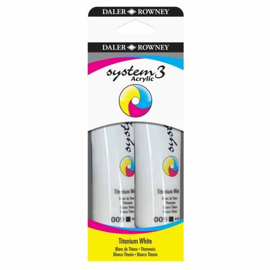 System 3 Acrylic Set 2 x Titanium White 150ml System 3 Acrylic Set 2 x Titanium White 150ml