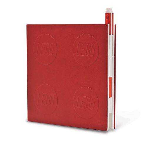 Lego 2.0 Locking Notebook with Gel Pen -Red: Lego 2.0 Locking Notebook with Gel Pen