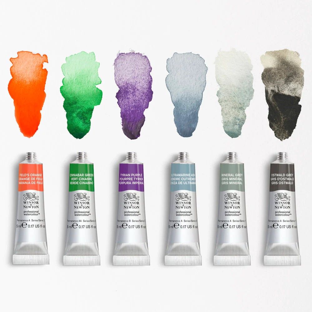 Winsor & Newton Professional Watercolour Revival Collection 6 x 5ml Tubes