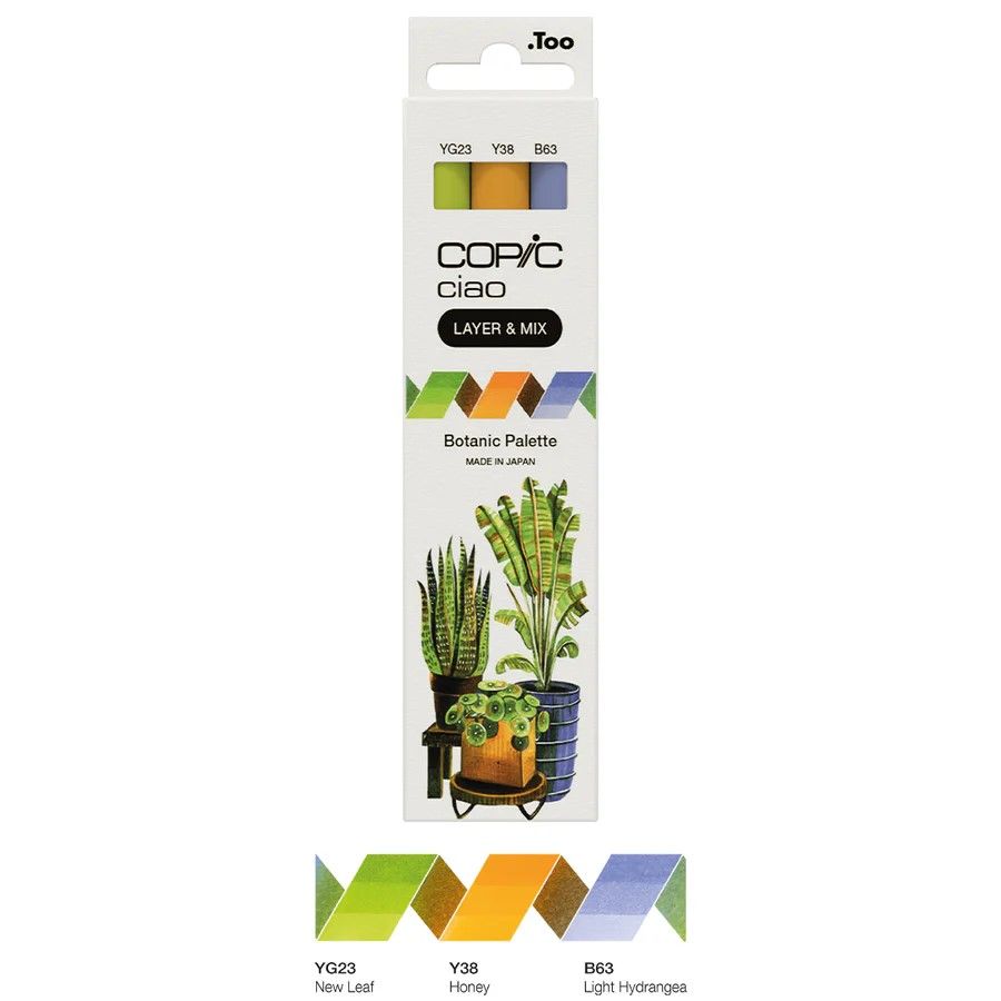 Copic Ciao, Layer and Mix Set of 3 - Botanic Palette