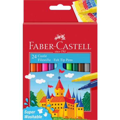 Faber Castell Fibre-tip Pens - Set of 24