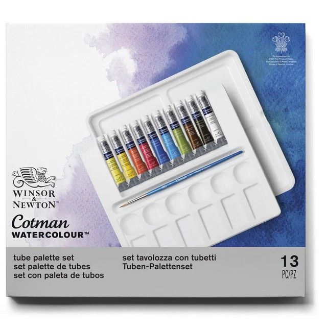 Winsor & Newton Cotman Tube Palette Set 13pcs Winsor & Newton Cotman Tube Palette Set 13pcs