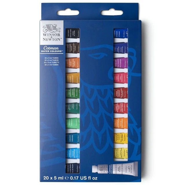 Winsor & Newton Cotman Tube set 20x5ml Winsor & Newton Cotman Tube set 20x5ml