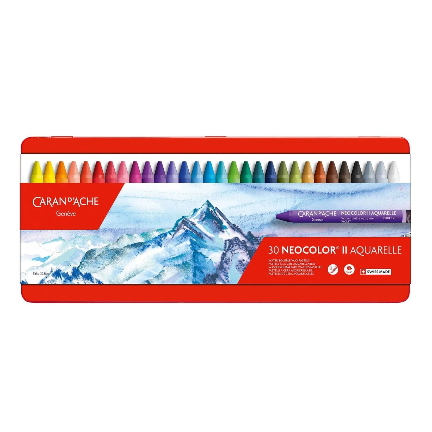 Caran dAche Neocolor II Water Soluble Wax Crayons Set of 30