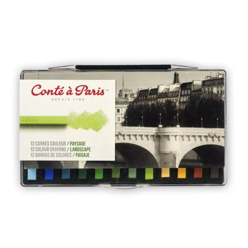 Conte Carres Crayons 12 Landscape Set
