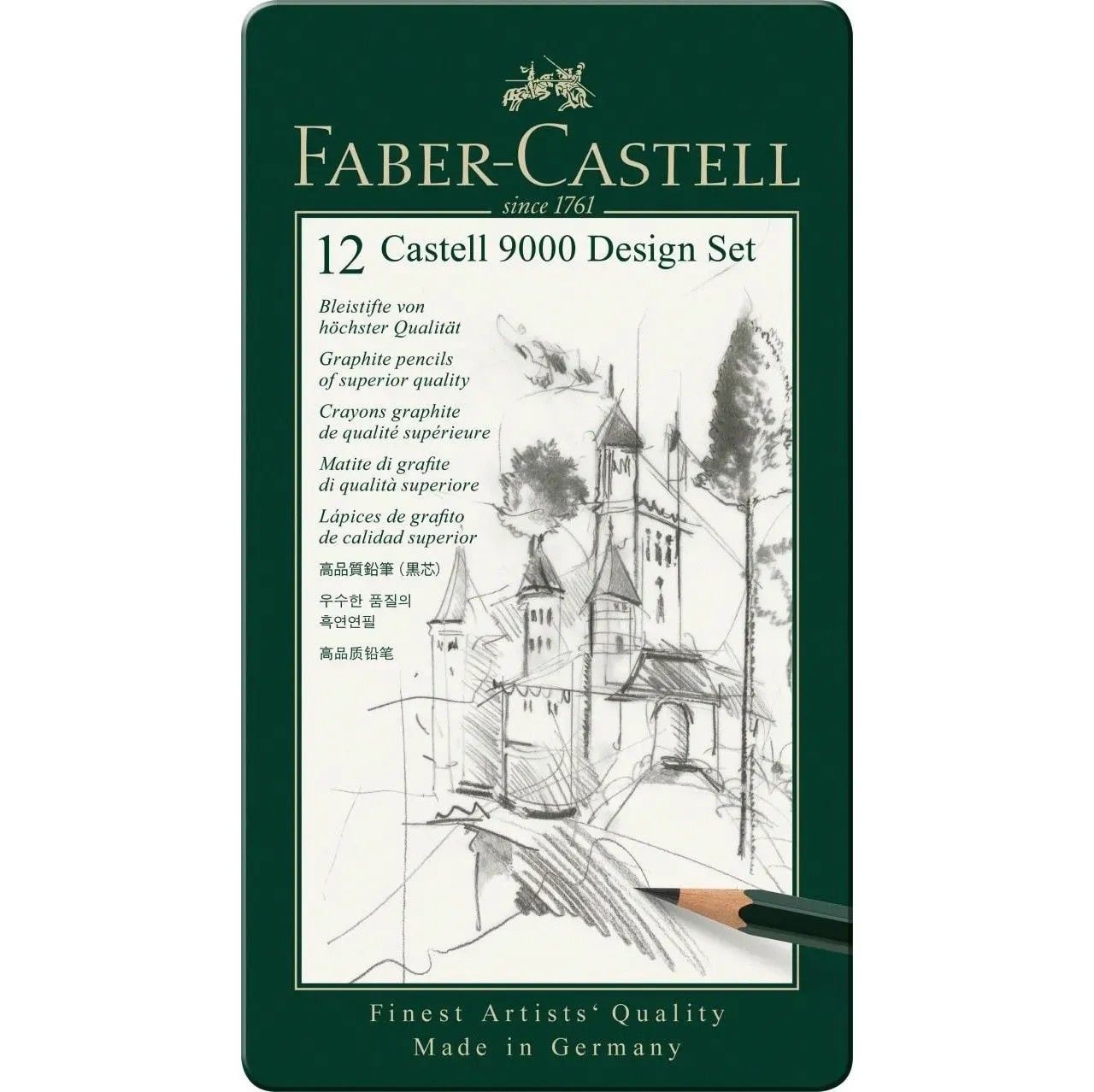 Faber Castell 9000 Pencil Design Set of 12