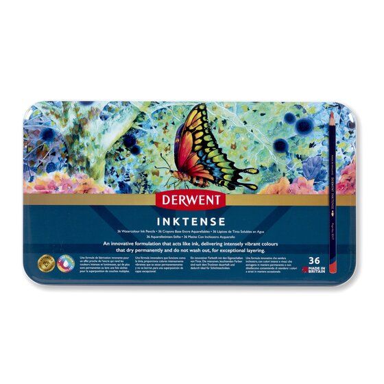 Derwent Inktense Pencils Tin Set of 36
