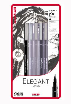 Uni Pin Elegant Tones set of 5