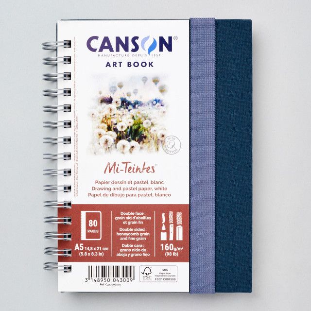Canson Art Book Spiral Bound A5 Mi-Teintes 160gsm
