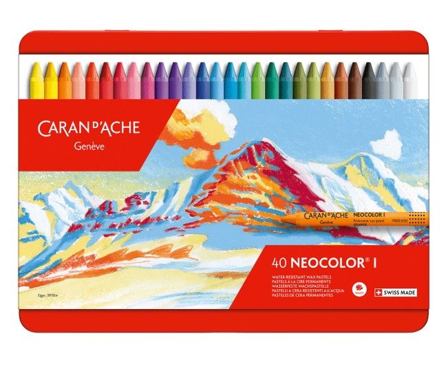 Caran dAche Neocolor I Wax Crayons Tin 40