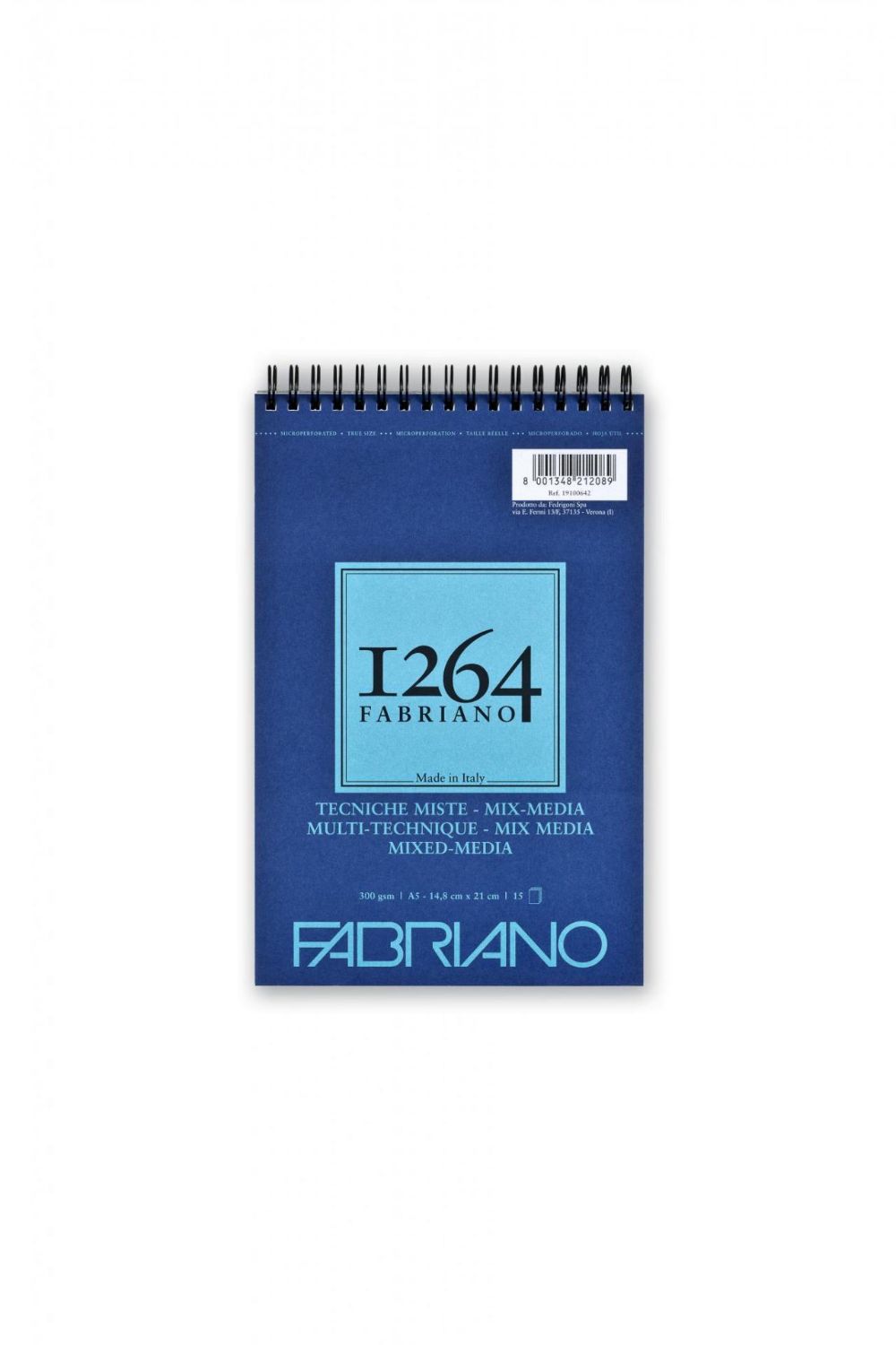 Fabriano 1264 Spiral Bound Mixed Media Pad A5 300gsm