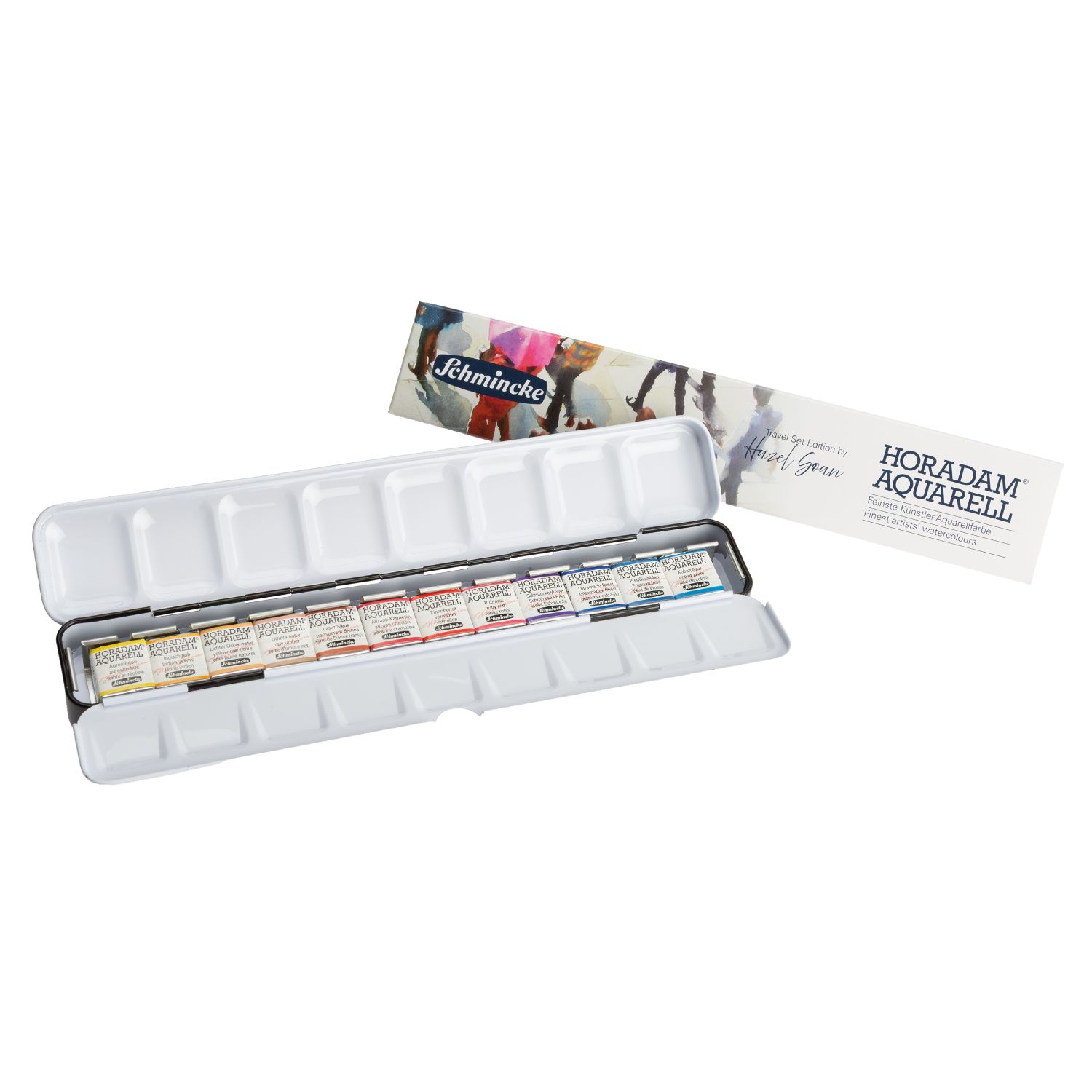 Schmincke Horadam Aquarell Monorail Metal Box with 12 half pans