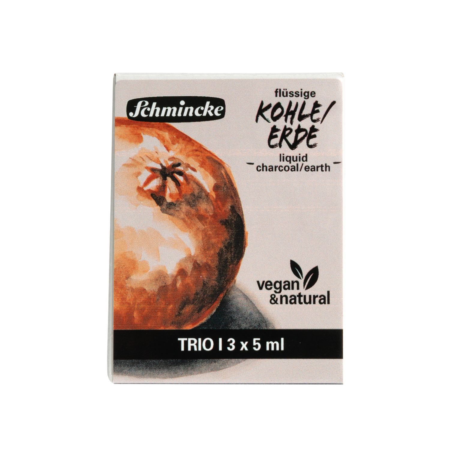 Schmincke Kohle/Erde - Liquid Charcoal/Earth Set of 3x5ml Tubes Schmincke Kohle/Erde - Liquid Charcoal/Earth Set of 3x5ml Tubes