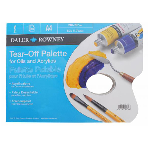 Daler Rowney Oil & Acrylic Tear Off Palette: A3 Daler Rowney Oil & Acrylic Tear Off Palette: A3