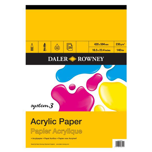 Daler Rowney System 3 Acrylic Painting Pad A2