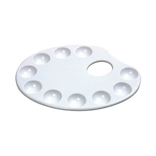Kidney Shaped Plastic Palette 25x15cm Kidney Shaped Plastic Palette 25x15cm