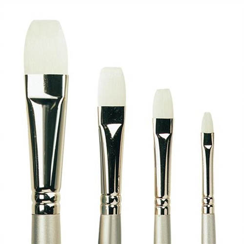 Pro Arte Series 201 Sterling Acrylix Short Flat Brush Pro Arte Series 201 Sterling Acrylix Short Flat Brush