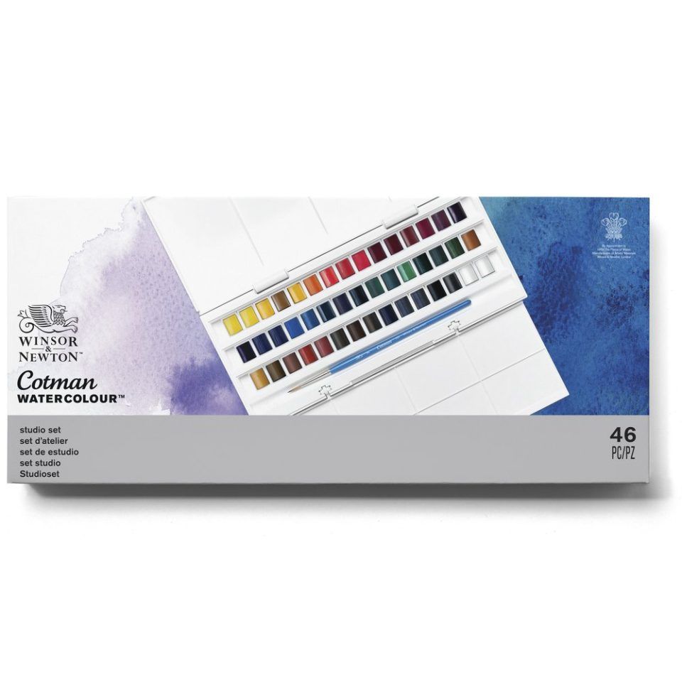 Winsor & Newton Cotman Watercolours 45 Half Pan Studio Set